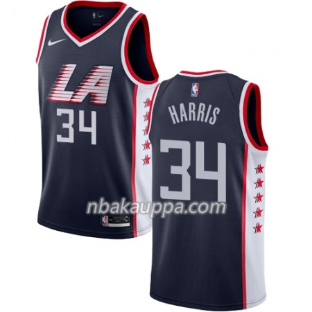 Los Angeles Clippers Tobias Harris 34 2018-19 Nike City Edition Navy Pelipaidat Swingman - Miesten